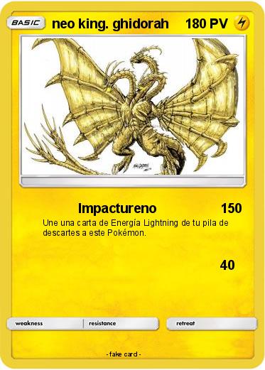 Pokemon neo king. ghidorah