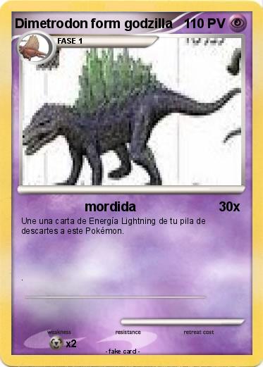 Pokemon Dimetrodon form godzilla
