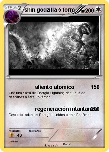 Pokemon shin godzilla 5 form