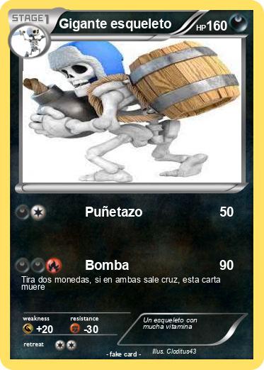 Pokemon Gigante esqueleto