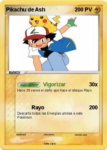 Pokemon Pikachu de Ash