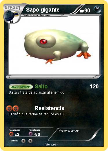 Pokemon Sapo gigante