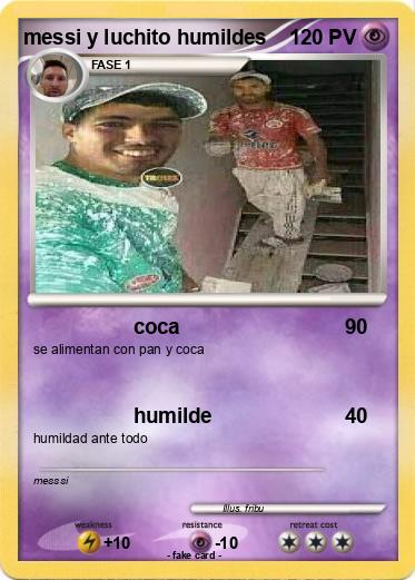 Pokemon messi y luchito humildes