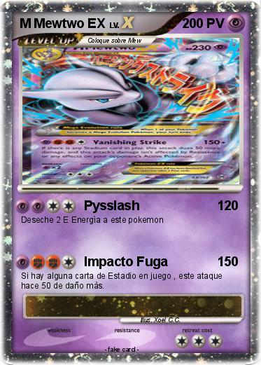 Pokemon M Mewtwo EX
