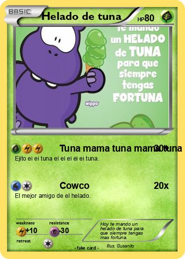 Pokemon Helado de tuna
