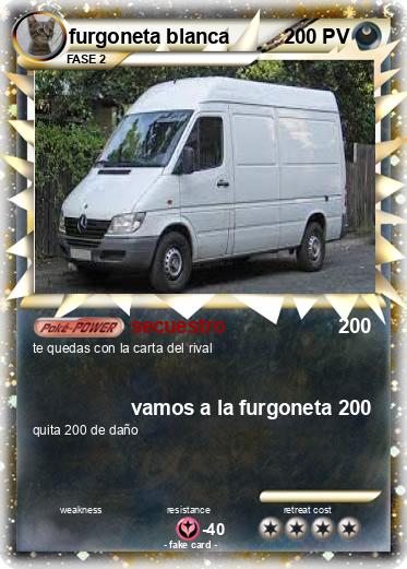 Pokemon furgoneta blanca