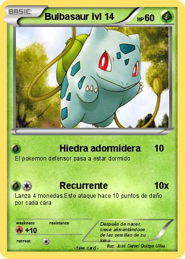 Pokemon Bulbasaur lvl 14