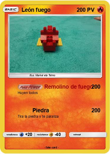 Pokemon León fuego