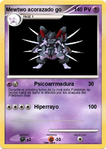 Pokemon Mewtwo acorazado go