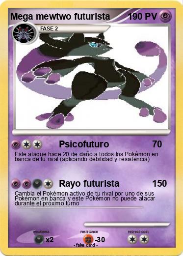Pokemon Mega mewtwo futurista