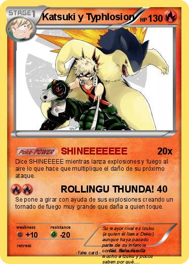 Pokemon Katsuki y Typhlosion