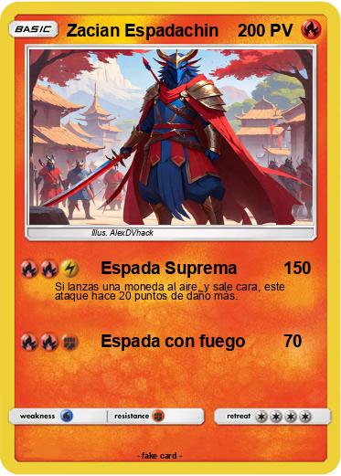 Pokemon Zacian Espadachin