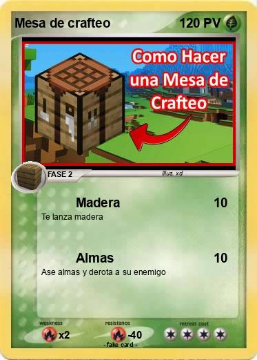Pokemon Mesa de crafteo