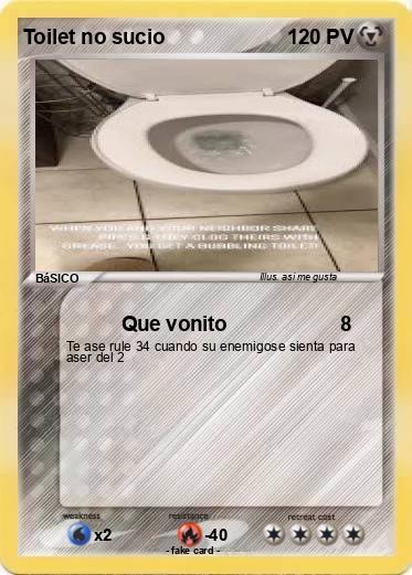 Pokemon Toilet no sucio