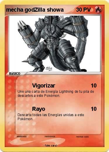 Pokemon mecha godZilla showa