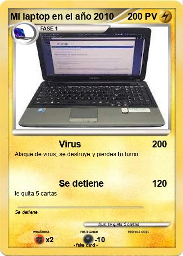 Pokemon Mi laptop en el año 2010