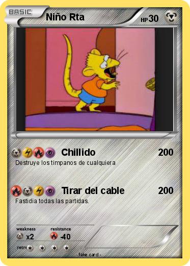 Pokemon Niño Rta