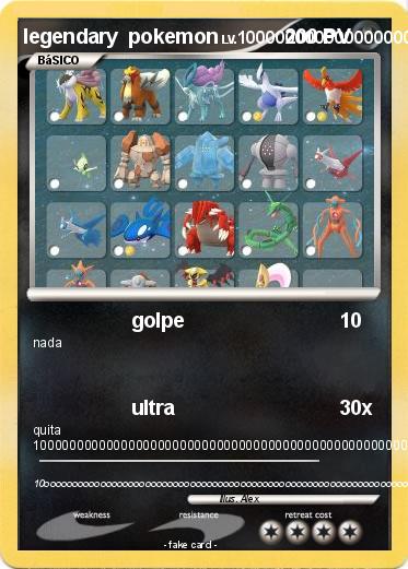 Pokemon legendary  pokemon