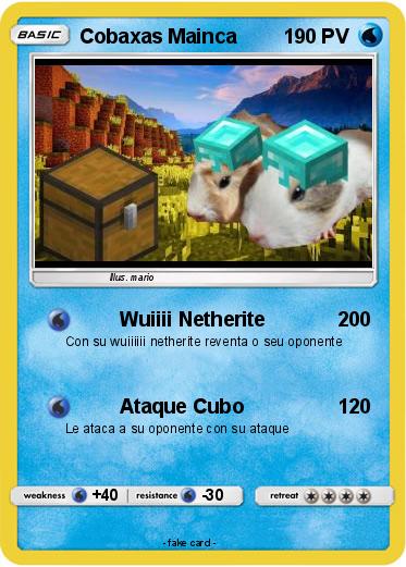 Pokemon Cobaxas Mainca