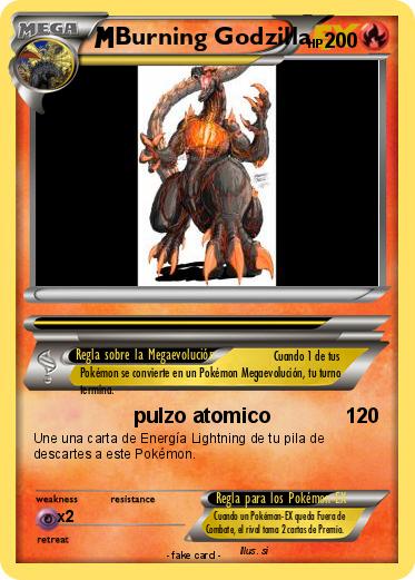 Pokemon Burning Godzilla