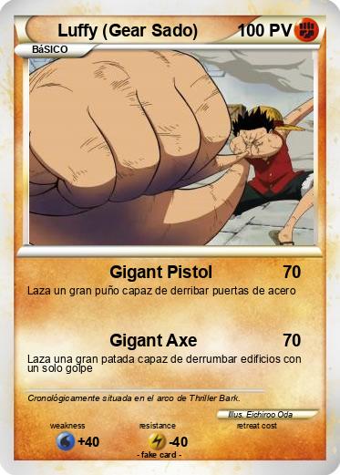 Pokemon Luffy (Gear Sado)