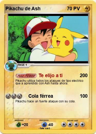 Pokemon Pikachu de Ash