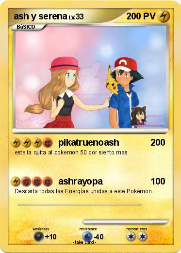 Pokemon ash y serena