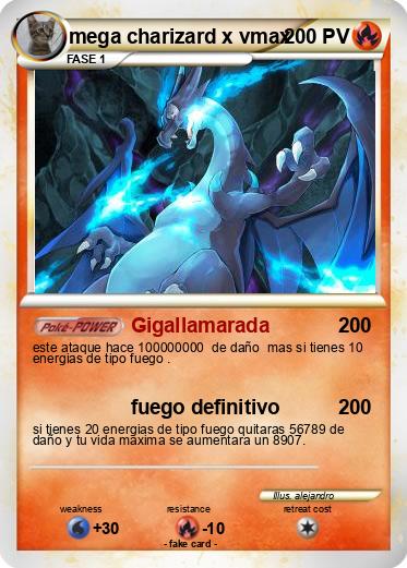 Pokemon mega charizard x vmax