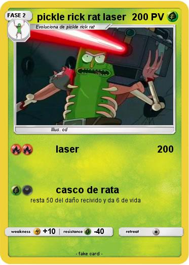 Pokemon pickle rick rat laser
