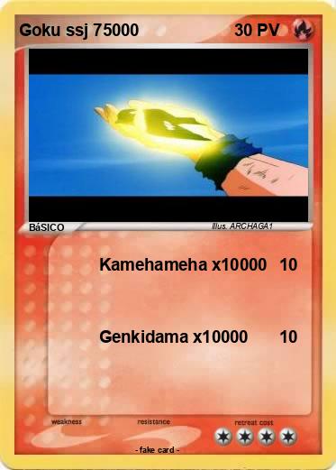 Pokemon Goku ssj 75000