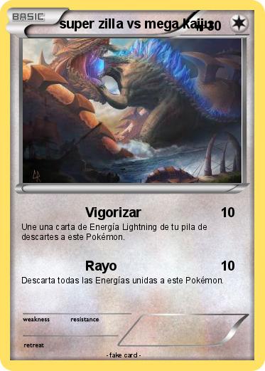 Pokemon super zilla vs mega kaiju