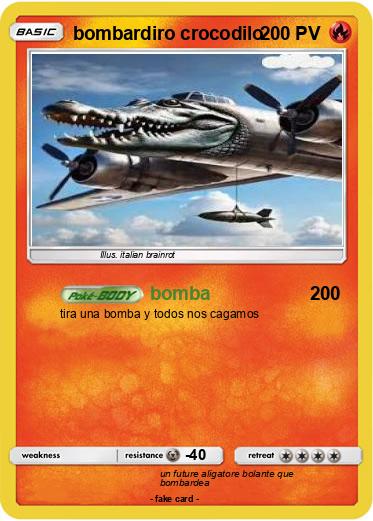 Pokemon bombardiro crocodilo