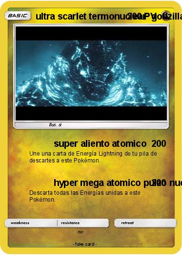 Pokemon ultra scarlet termonuclear  godzilla