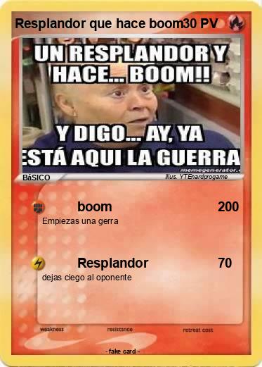 Pokemon Resplandor que hace boom