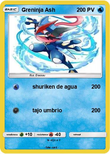 Pokemon Greninja Ash