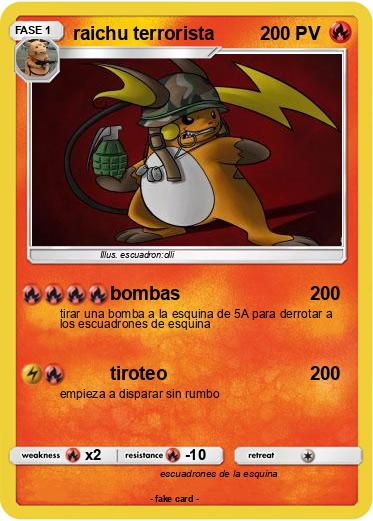 Pokemon raichu terrorista