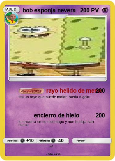 Pokemon bob esponja nevera