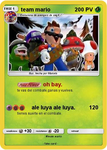 Pokemon team mario