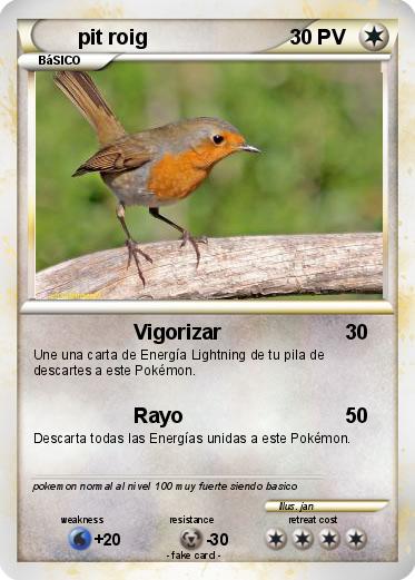 Pokemon pit roig