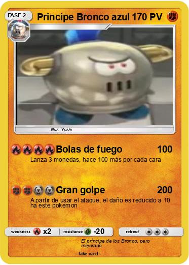 Pokemon Principe Bronco azul