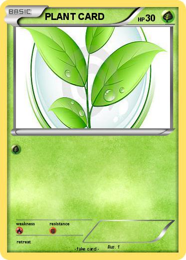 Pokemon PLANT CARD