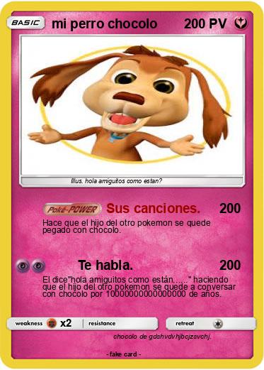 Pokemon mi perro chocolo