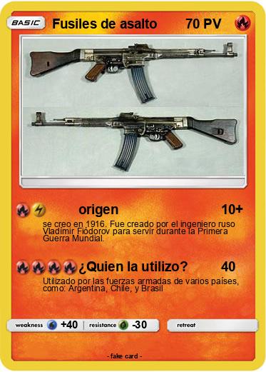 Pokemon Fusiles de asalto