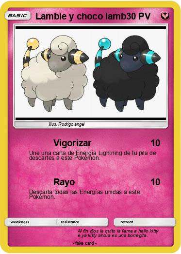 Pokemon Lambie y choco lamb