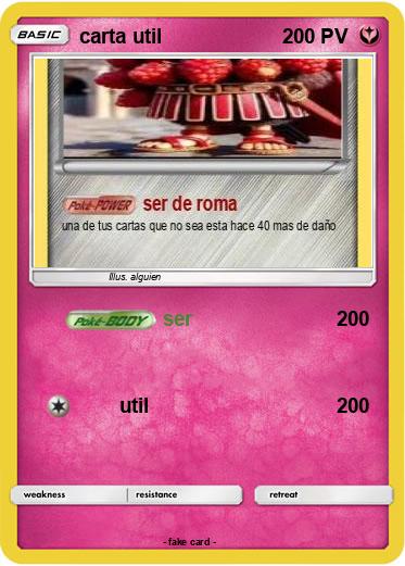 Pokemon carta util