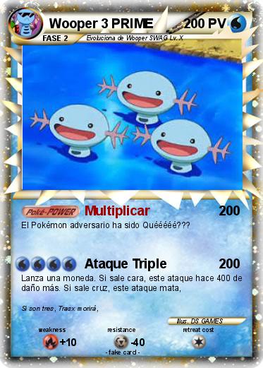 Pokemon Wooper 3 PRIME