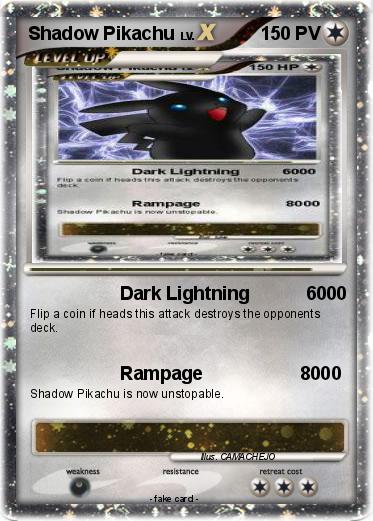 Pokemon Shadow Pikachu