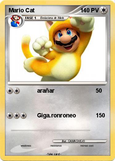 Pokemon Mario Cat