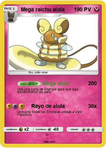 Pokemon Mega raichu alola