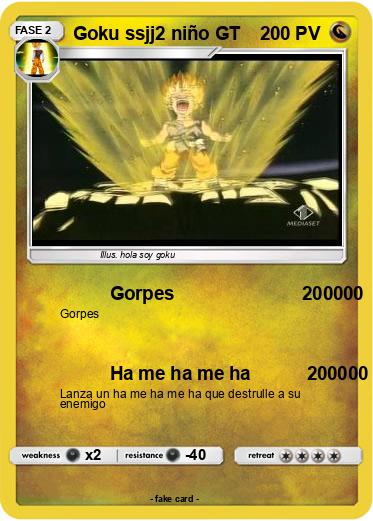 Pokemon Goku ssjj2 niño GT